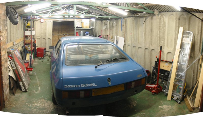 Capri with loads of space in the garage