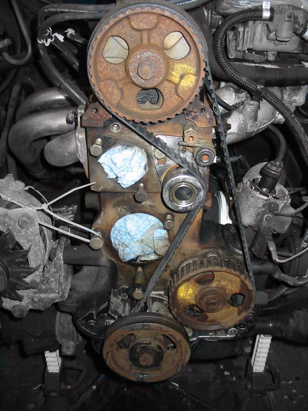 New belt on Pinto timing belt