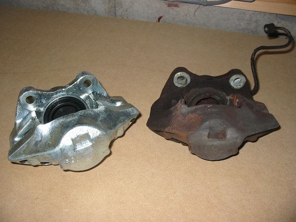Replacement M16 front brake calipers for Capri