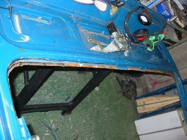 Capri tailgate rear screen frame