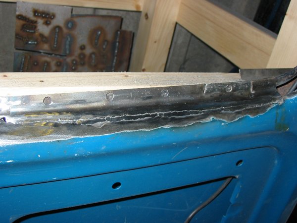 Shabby Capri tailgate rear screen frame repair