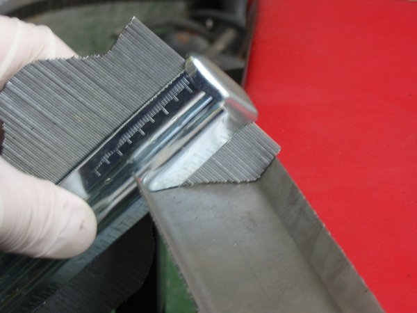 Checking it's right Using a profile gauge