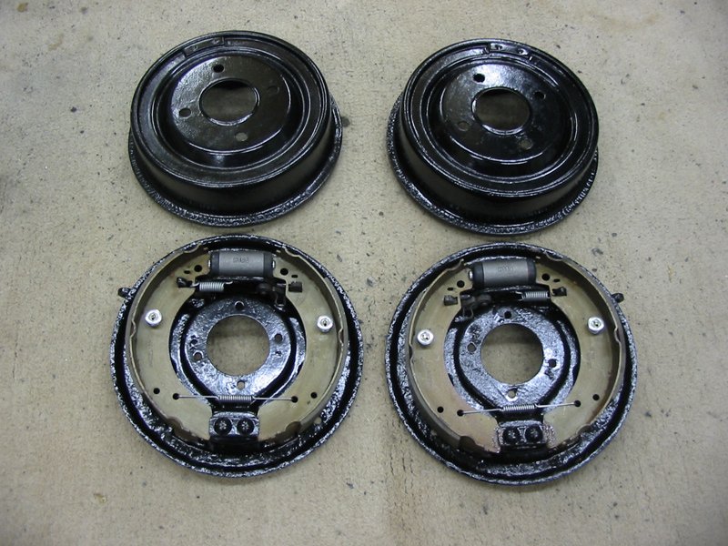 Refurbished drum brakes Refurbished Capri 2.8i 9 nine inch rear drum brakes