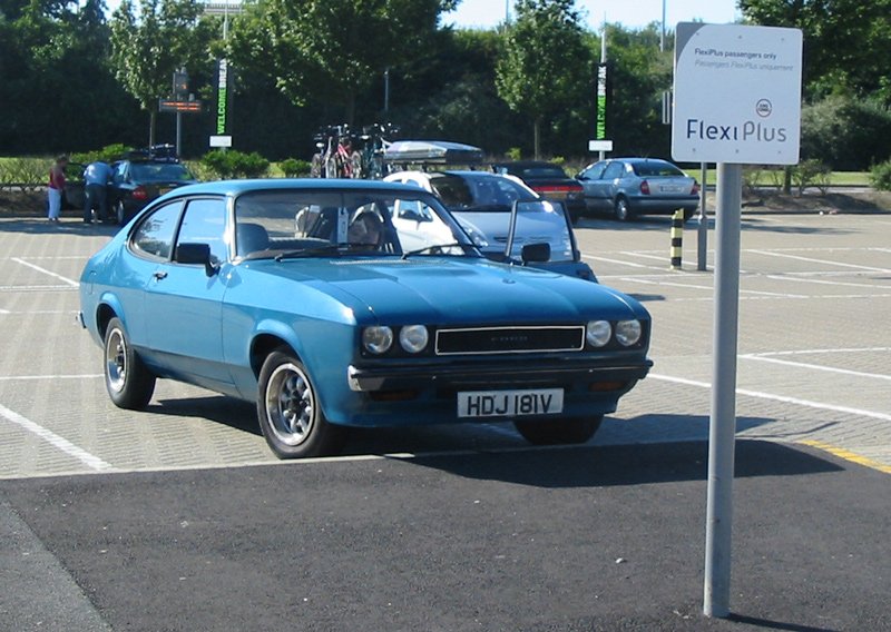 Waiting at the EuroTunnel terminal Capri at EuroTunnel terminal