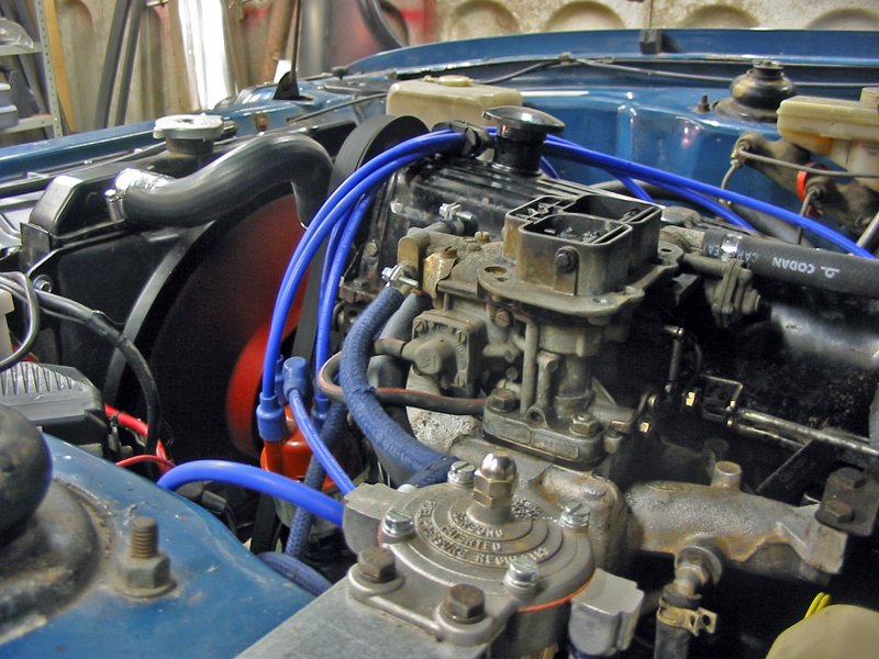 Pinto in the Capri ticking over after head gasket replacement