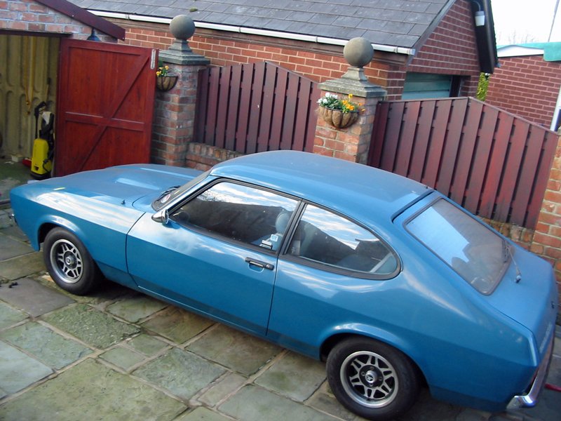 Hell yeah... Ford Capri 2.0 GL Mk3 in Corsican Blue on KN Mercury alloy wheels