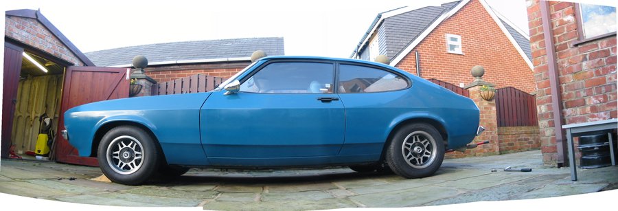 Nice ... Ford Capri 2.0 GL Mk3 in Corsican Blue on KN Mercury alloy wheels