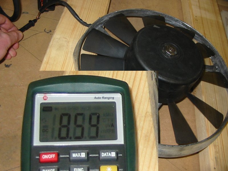 8.59 Amps in one direction Current draw of Escort fan in one direction is 8.5 Amps