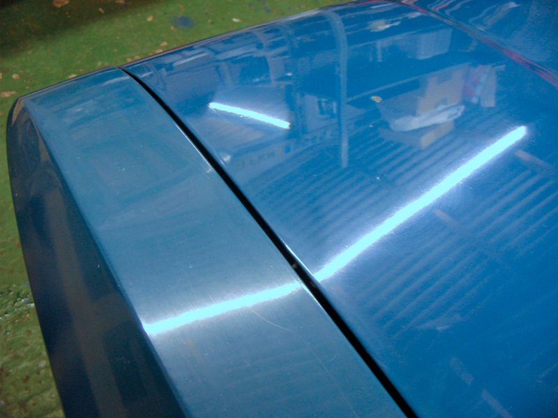 Capri bonnet after using Farecla G3 cutting compound